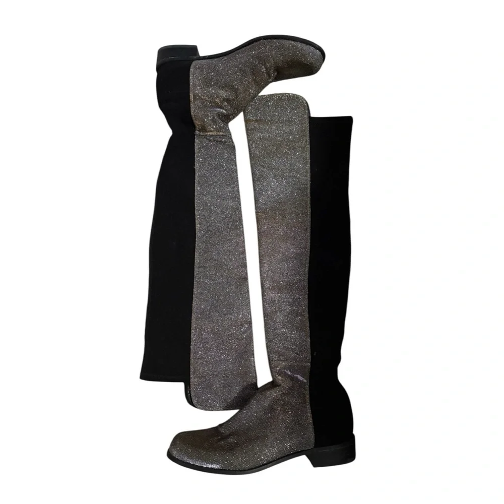 Stuart weitzman 50/50 metallic stretch over the knee boot women’s size 9
